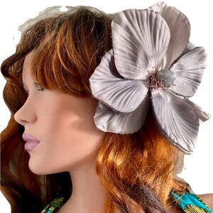 Huge ROCKABILLY Pinup VLV Style Fabric FLORAL HAIR CLIP